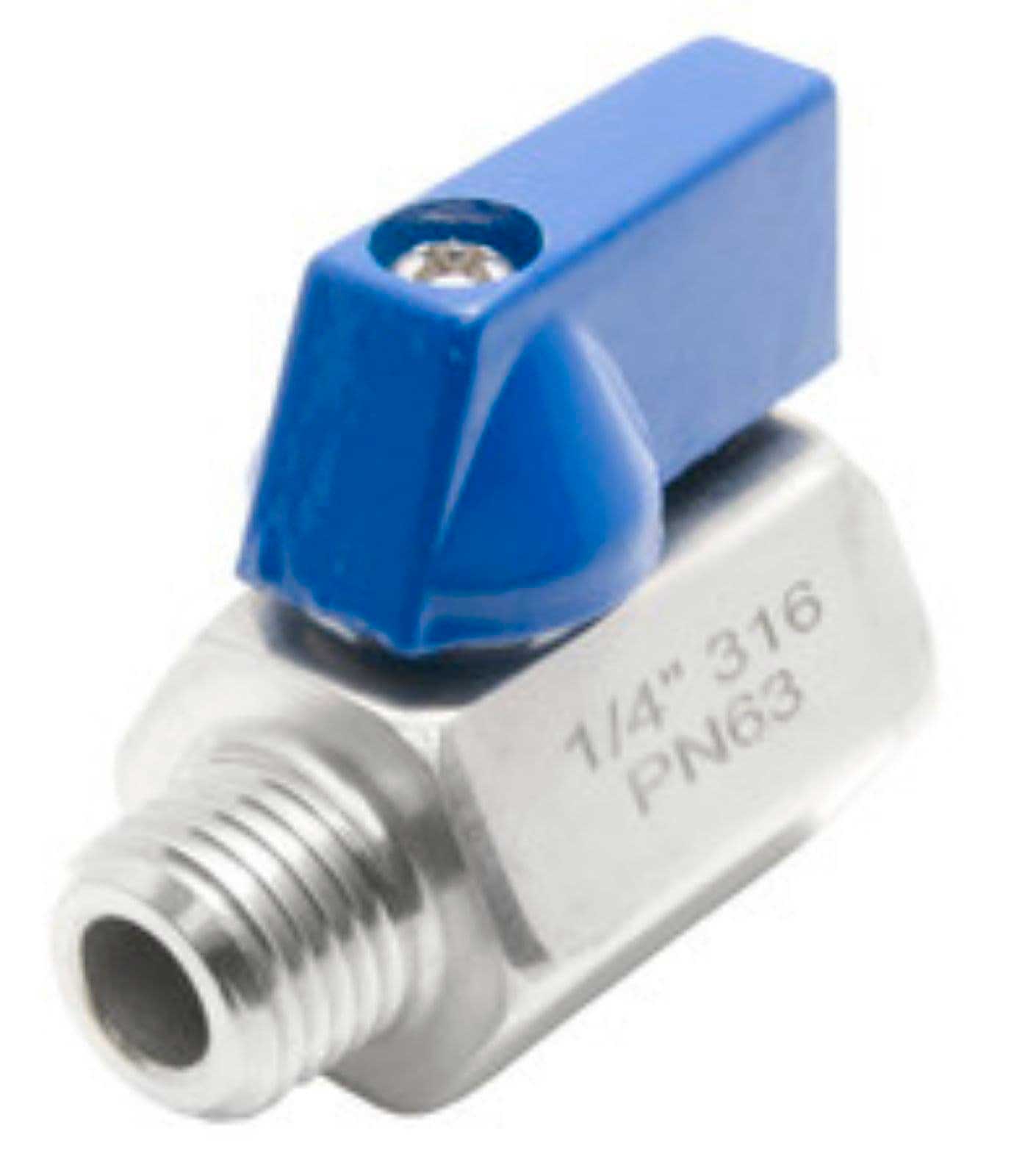 Stainless Steel 316 FxM NPT 3//4 Mini Ball Valve